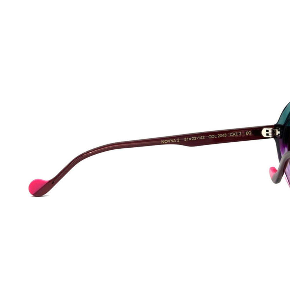 NEW FACE À FACE NOVVA2 2045 GREEN PINK AUTHENTIC SUNGLASSES 51–23–142 - Picture 4 of 5
